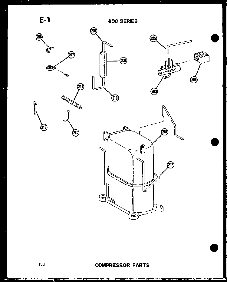 Section 9 Diagram and Parts List for 212-2JM P54655-65R Amana Air Conditioner