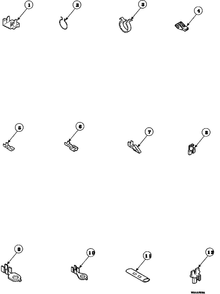 Terminals Diagram and Parts List for CW8413W2-PCW8413W2  Crosley Washer