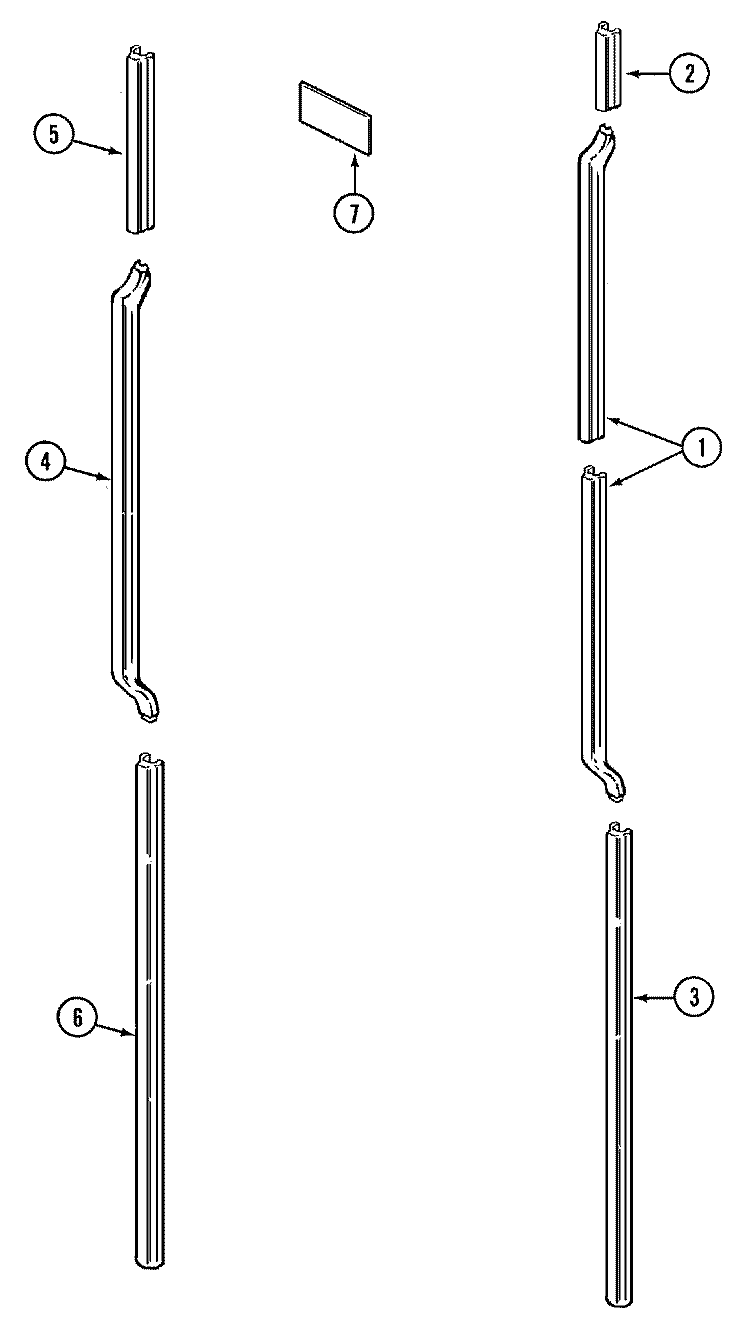 HANDLE KIT Diagram and Parts List for RAX2000CXB  Maytag Refrigerator
