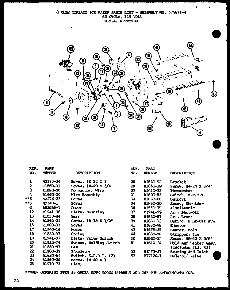 Section 7 Diagram and Parts List for BR-20H-P7680808W  Amana Refrigerator