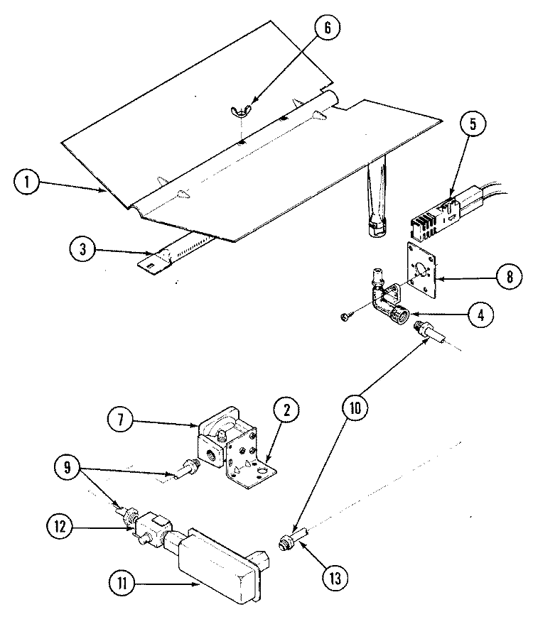 GAS CONTROLS Diagram and Parts List for CWG4510BAB  Maytag Wall Oven