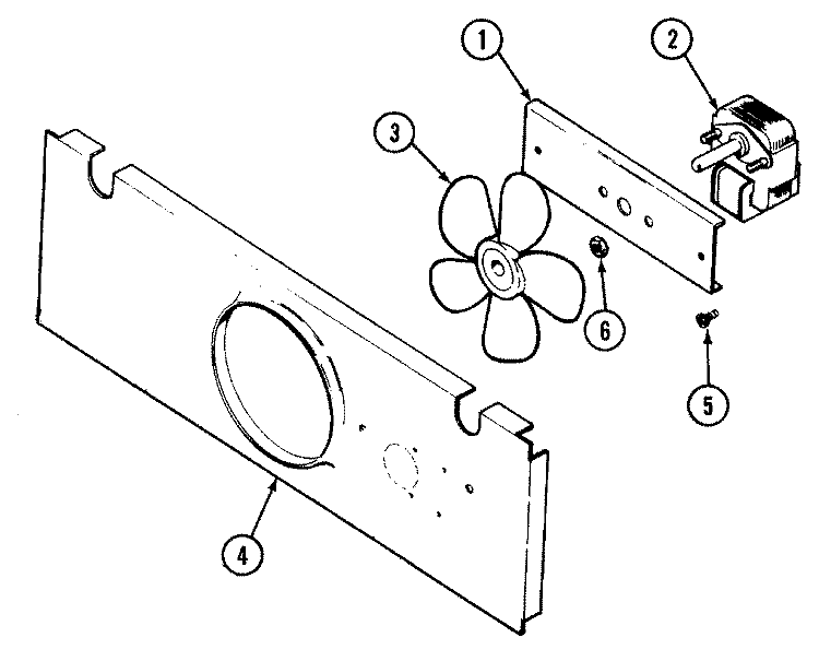 BLOWER MOTOR - COOLING Diagram and Parts List for CDE8300ACB  Maytag Range