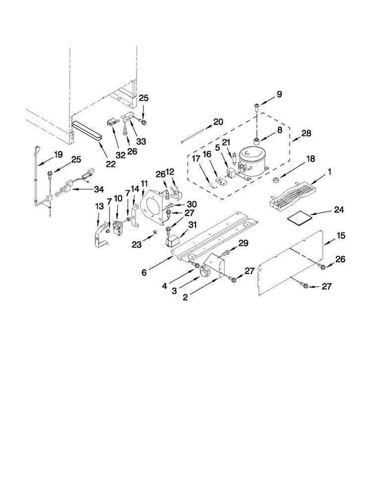 Unit Parts Diagram and Parts List for JUW248RYRP00  Jenn-Air Wine and Beverage Cooler