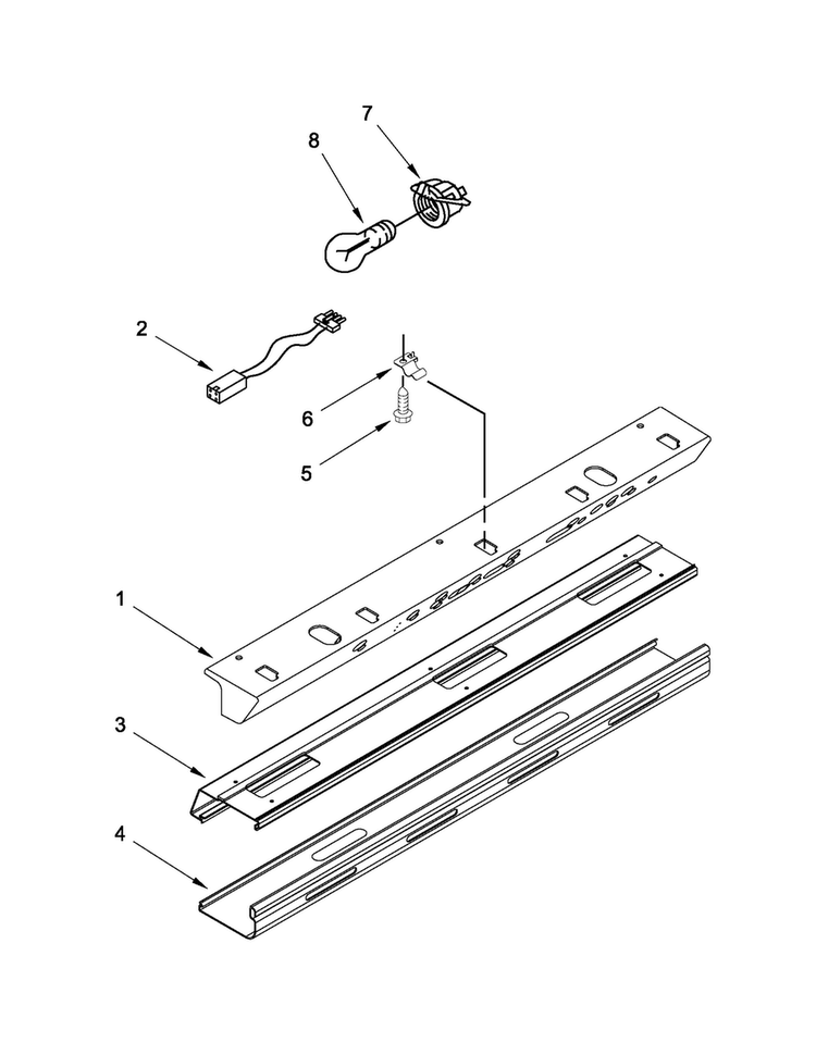 Control Panel Parts Diagram and Parts List for JS42NXFXDW04  Jenn-Air Refrigerator