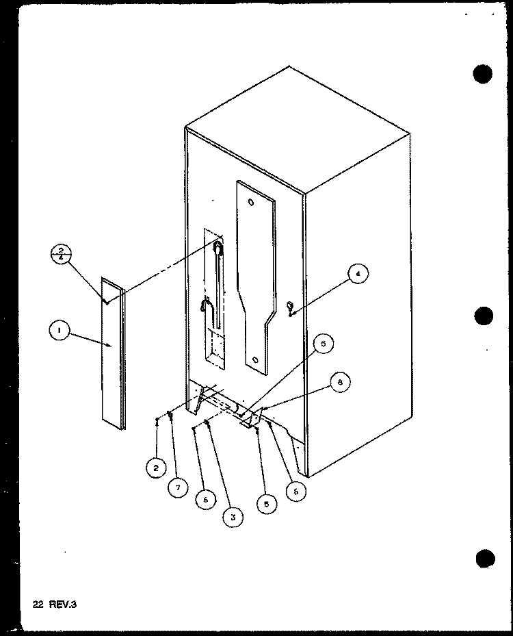 CABINET BACK Diagram and Parts List for BZ20QE P1125507W E Amana Refrigerator