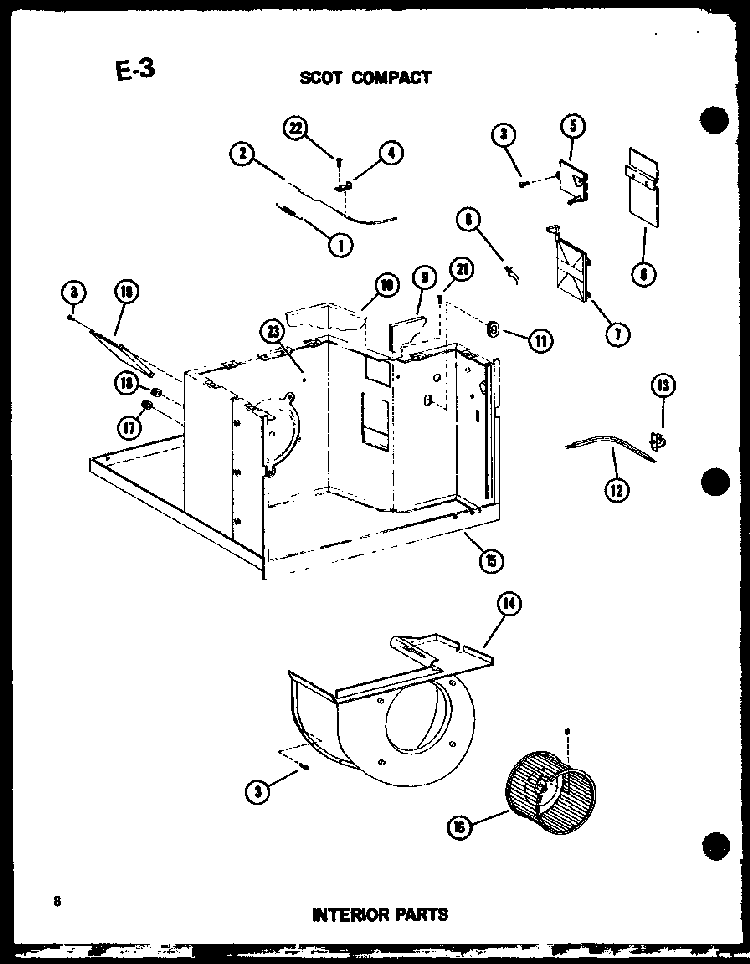 Scot Compact Diagram and Parts List for 113-3HEW P67231-20R Amana Air Conditioner