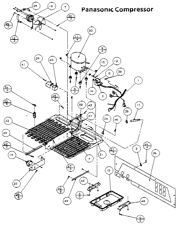 Unit Parts Diagram and Parts List for 85378-P1117202W  Amana Refrigerator