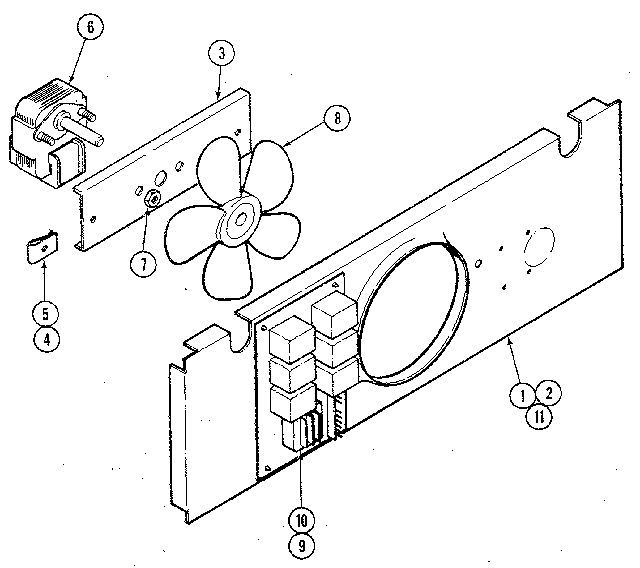 Fans/cooling Fan Diagram and Parts List for W156  Jenn-Air Wall Oven