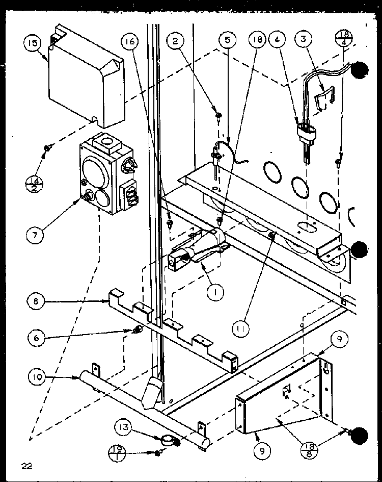 Section 3 Diagram and Parts List for GHI115A35C P6983133F Amana Heater