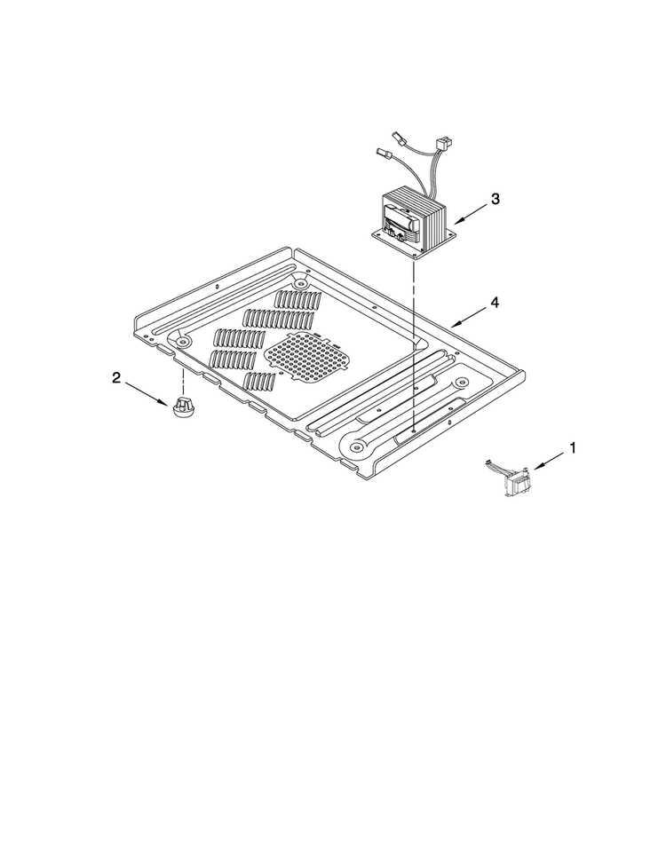 Base Plate And Convection Parts Diagram and Parts List for AMC5143AAW14  Amana Microwave
