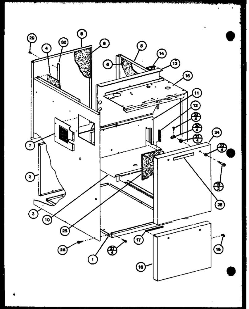 Diagram 1 Diagram and Parts List for EGHW100DC3 P6959002F Amana Furnace