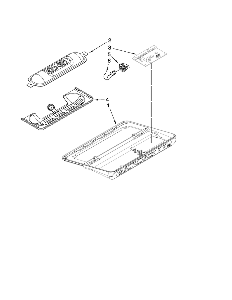 Control Parts Diagram and Parts List for JCB2582WEY00  Jenn-Air Refrigerator