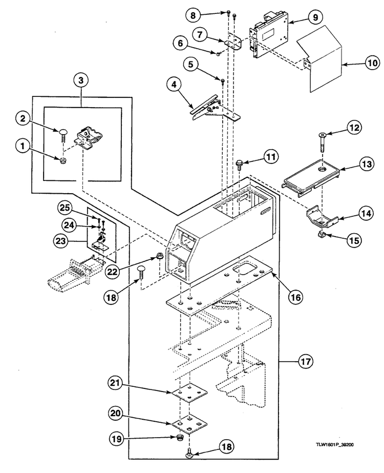 Meter Case Diagram and Parts List for SWT910WN  Speed Queen Washer