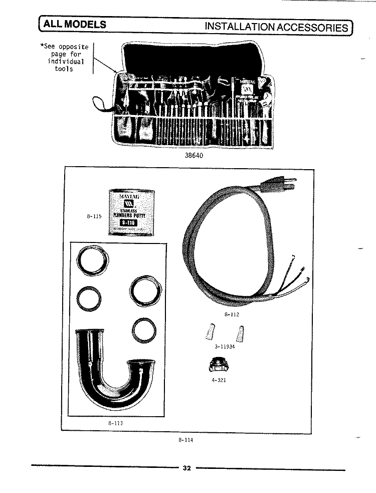 ELECTRICAL COMPONENTS Diagram and Parts List for FC20  Maytag Food Waste Disposer