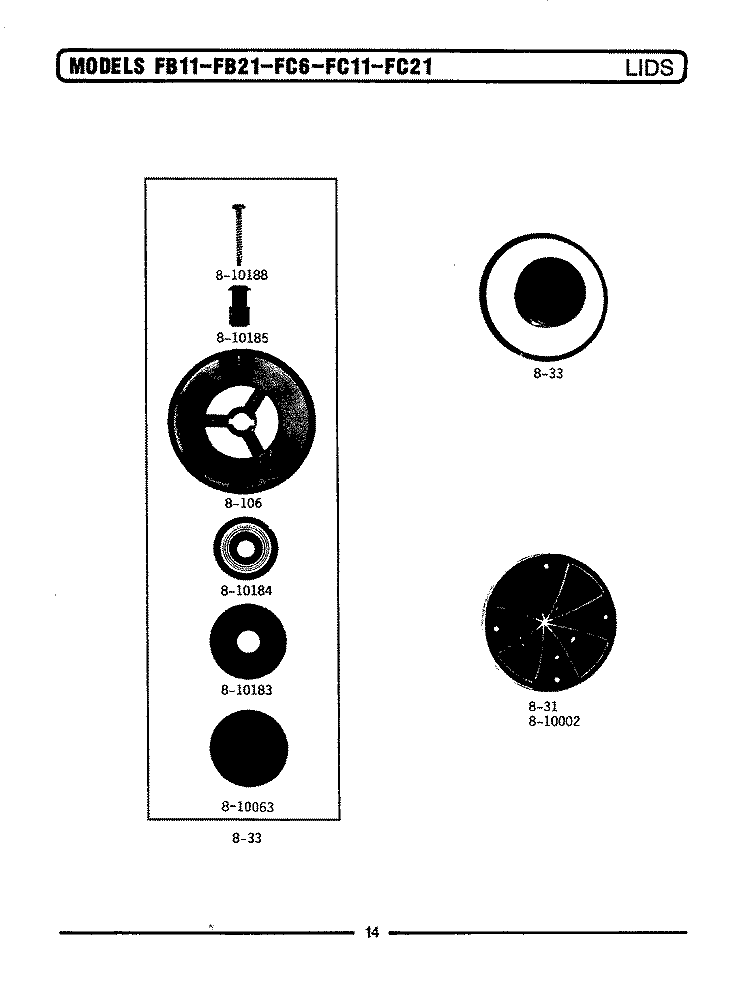 OUTER HOUSING & INSULATION (FB21 / FC21) Diagram and Parts List for FC6  Maytag Food Waste Disposer