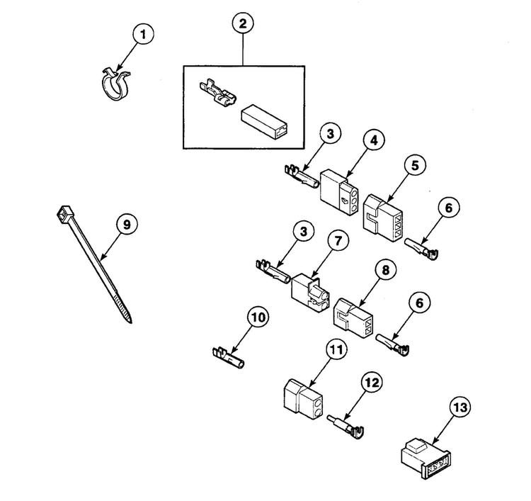 Terminals Diagram and Parts List for SSE107QF1724  Speed Queen Dryer