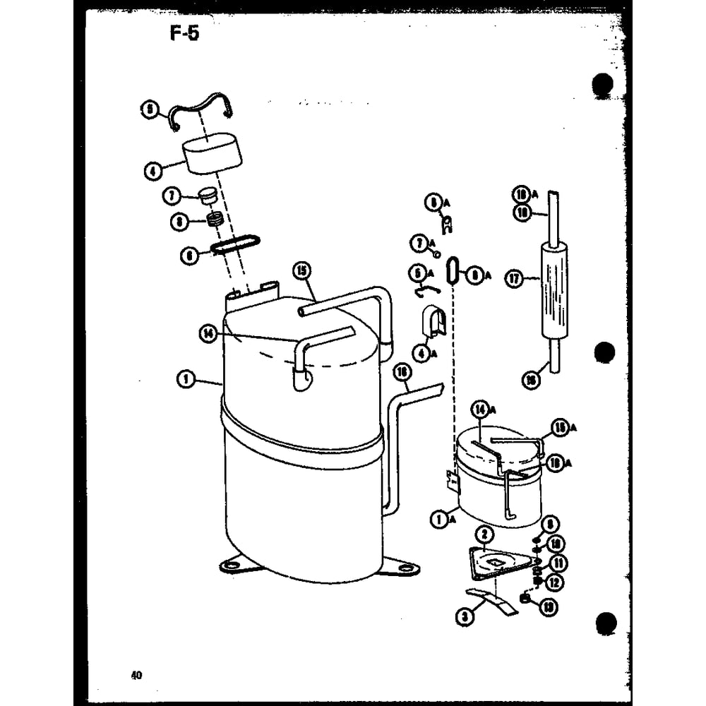 Diagram 16 Diagram and Parts List for 912-3E50A P68412-6R Amana Air Conditioner
