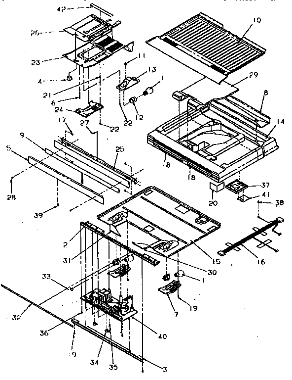 Divider Block Diagram and Parts List for TR21S4E-P1196103WE  Amana Refrigerator
