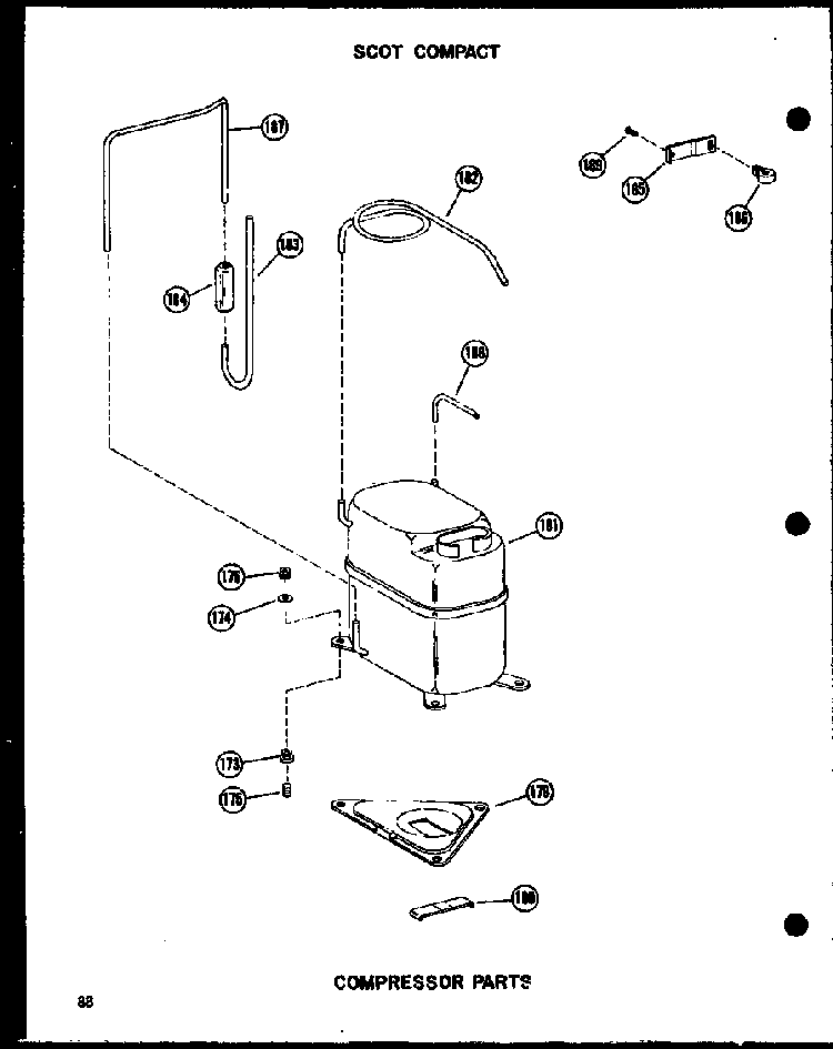 Compressor Parts Diagram and Parts List for 10-2NM P54974-2R Amana Air Conditioner