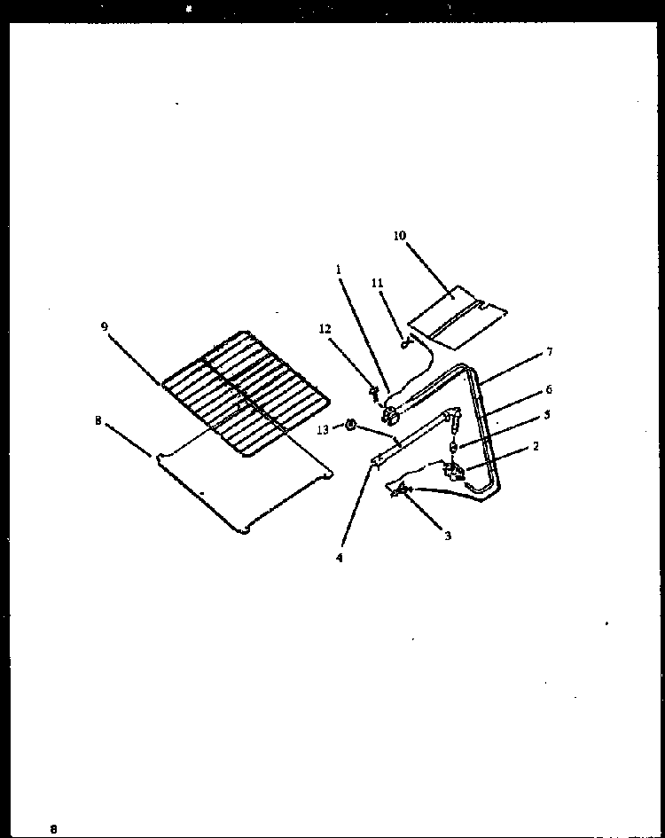 Oven Cavity Burners Diagram and Parts List for SBP26ZZW-P1142376NW  Amana Range
