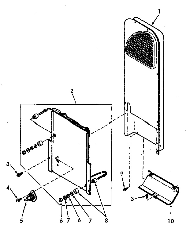 Heater Box Diagram and Parts List for NE4613W43721  Speed Queen Dryer