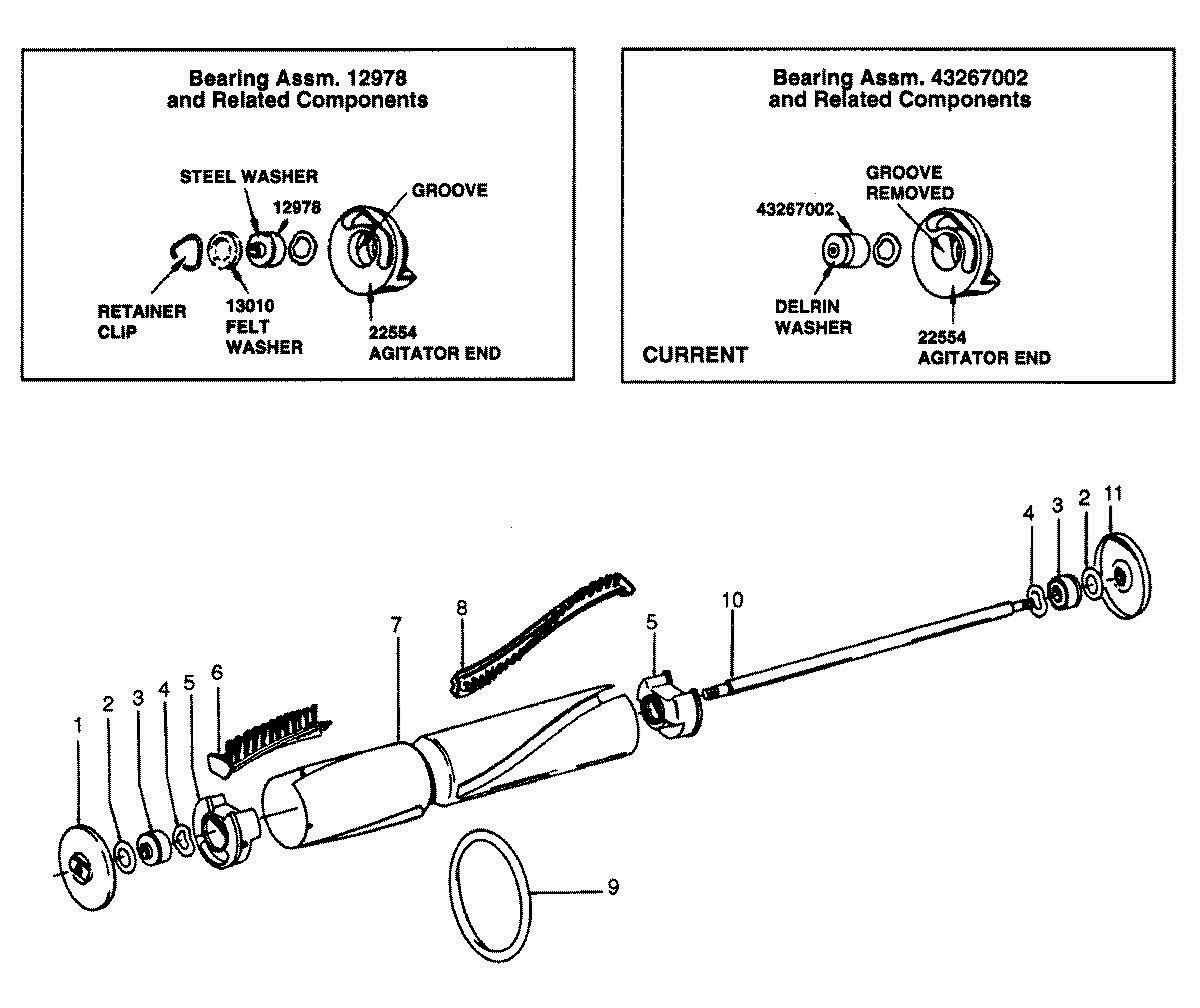 01 - AGITATOR Diagram and Parts List for 1340  Maytag Washer