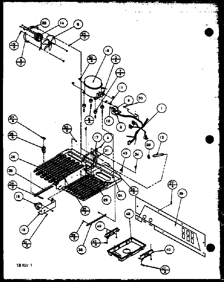 Evaporator Diagram and Parts List for TQ20QBW-P1111604WW  Amana Refrigerator