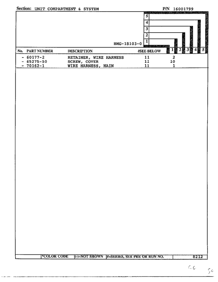 Unit Compartment And System Page 3 Diagram and Parts List for 18103-0  Admiral Refrigerator