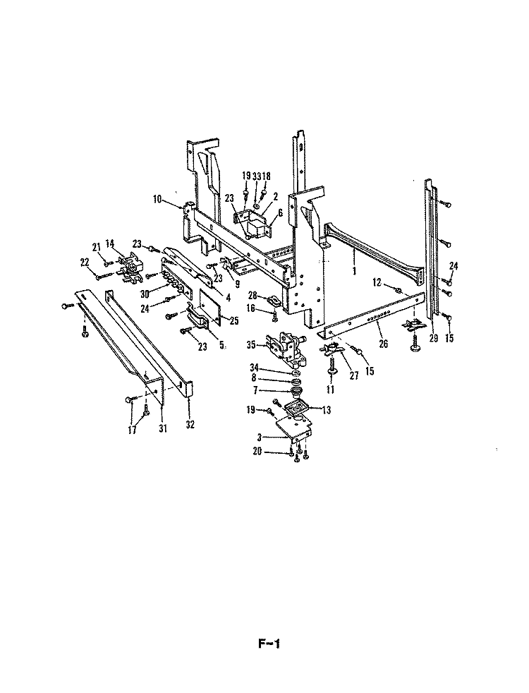 FRAME PARTS (DU24D6A) Diagram and Parts List for DU24D6A  Maytag Dishwasher