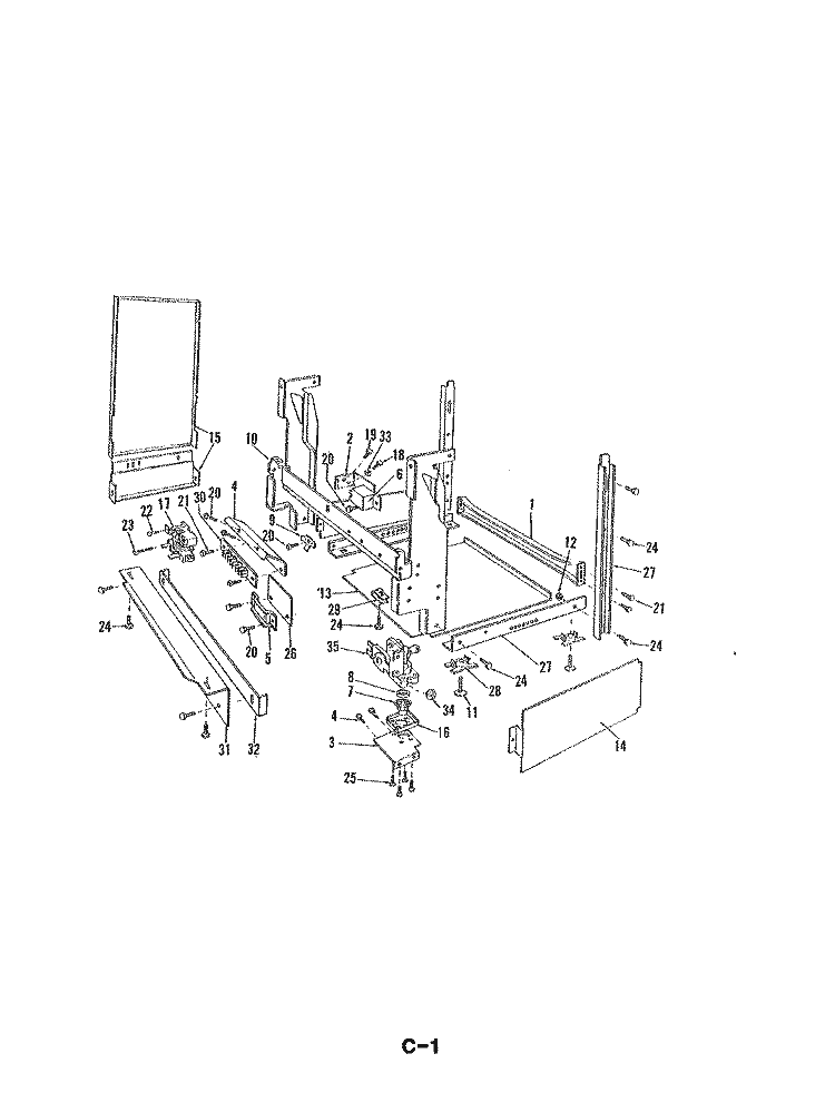 FRAME Diagram and Parts List for DU24D6AC  Maytag Dishwasher