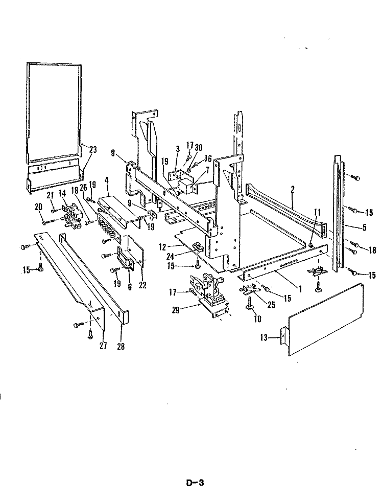 FRAME Diagram and Parts List for DU24D2AC-1  Maytag Dishwasher