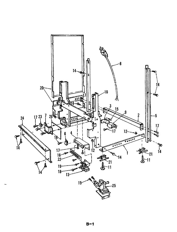 FRAME PARTS Diagram and Parts List for DU18H4  Maytag Dishwasher