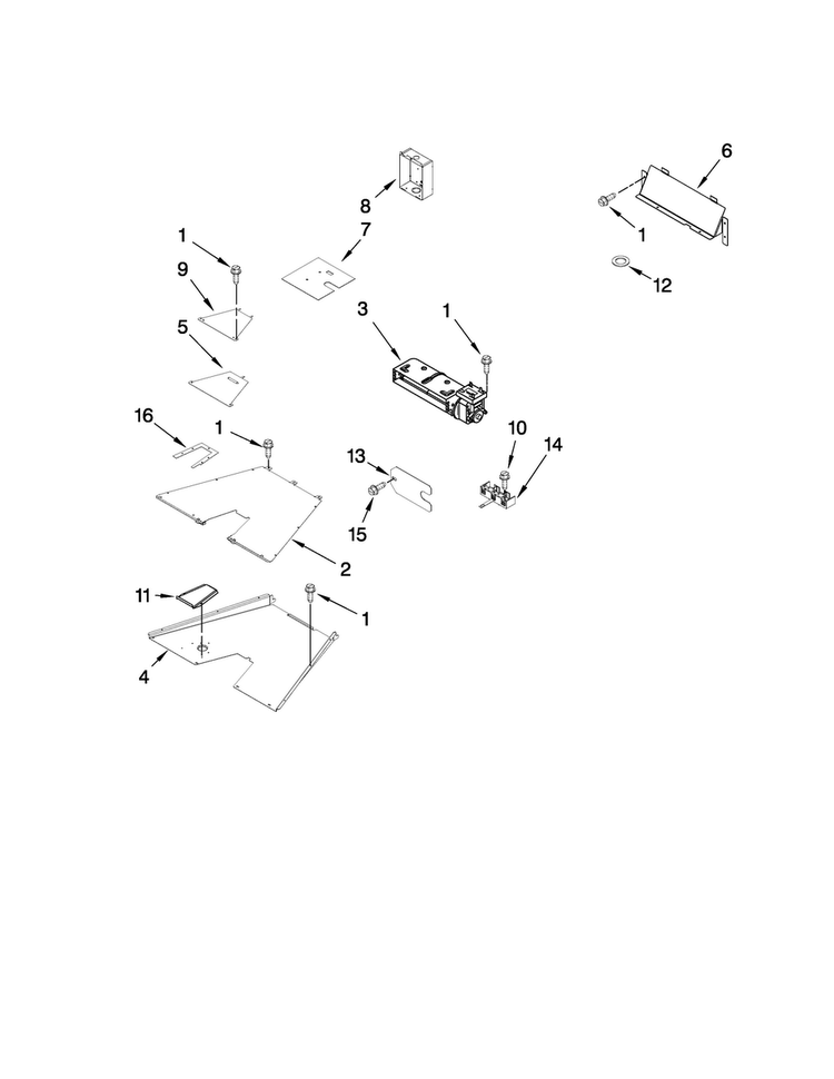 Venting Parts Diagram and Parts List for YJDRP436WP00  Jenn-Air Range