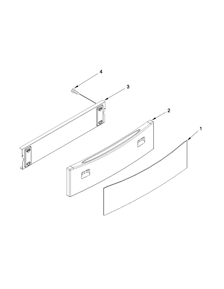 Drawer Parts Diagram and Parts List for JES9900CCS02  Jenn-Air Range