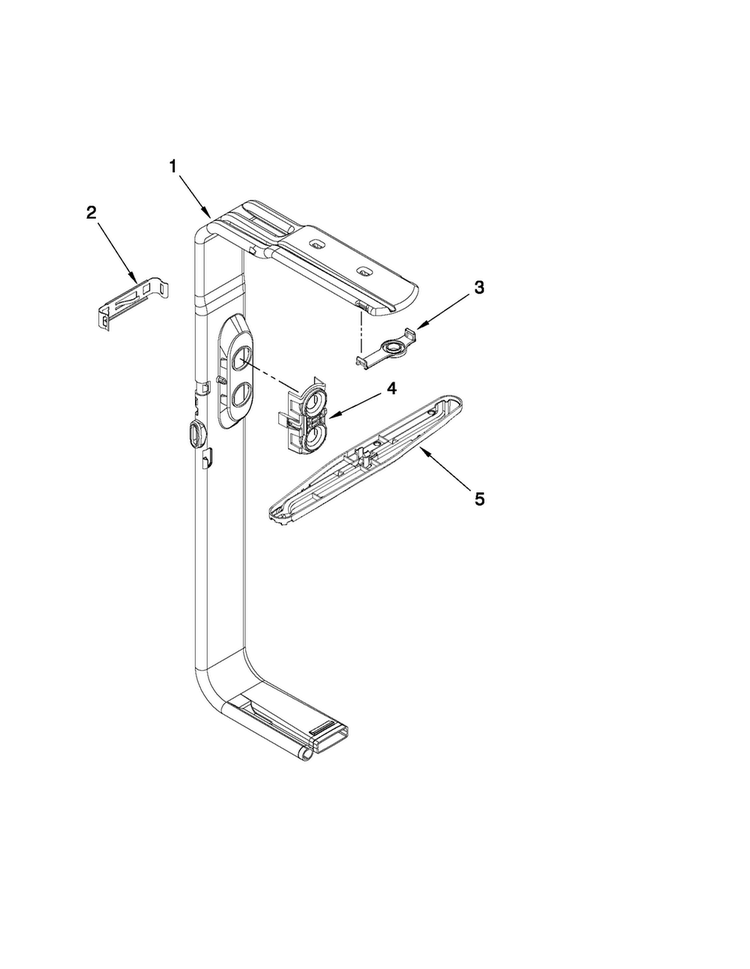 Upper Wash And Rinse Parts Diagram and Parts List for JDB2150AWP0  Jenn-Air Dishwasher