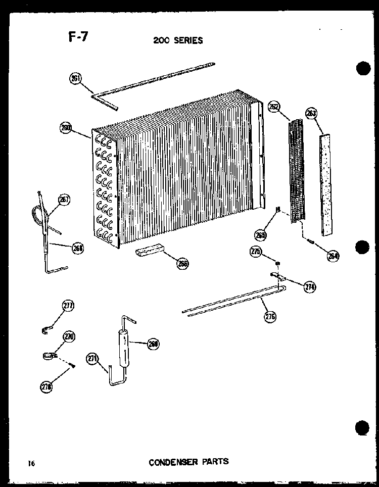 Section 10 Diagram and Parts List for 215-3EW P55417-26R Amana Air Conditioner