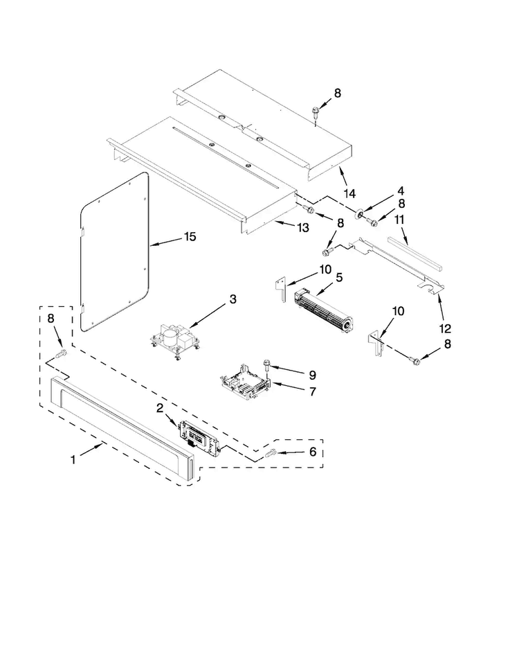 Control Panel Parts Diagram and Parts List for MMW9730AB00  Maytag Microwave