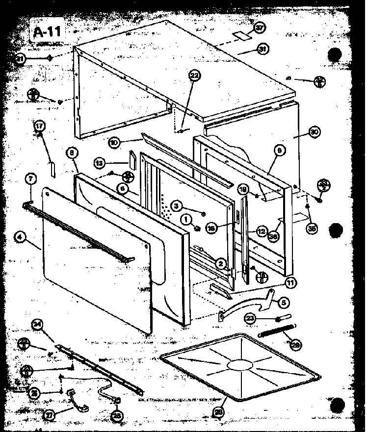Section 3 Diagram and Parts List for RL6-5 P76250-2M Amana Microwave