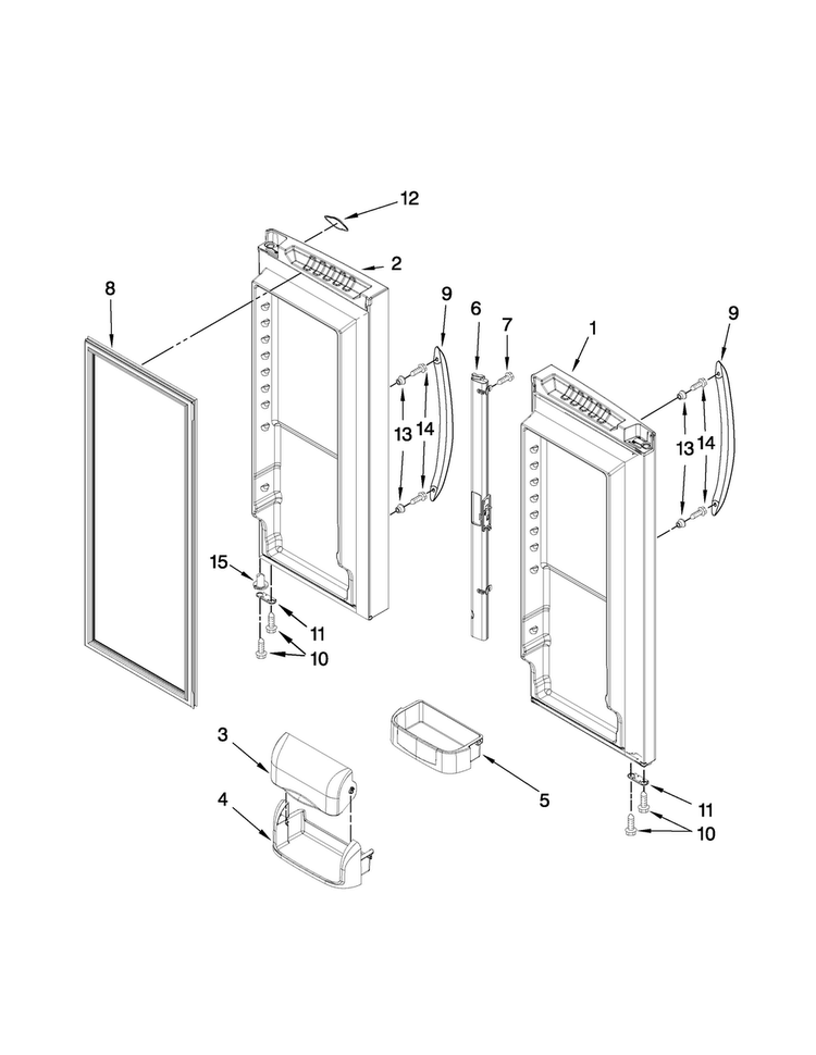 Refriger Diagram and Parts List for MFF2558VEB2  Maytag Refrigerator