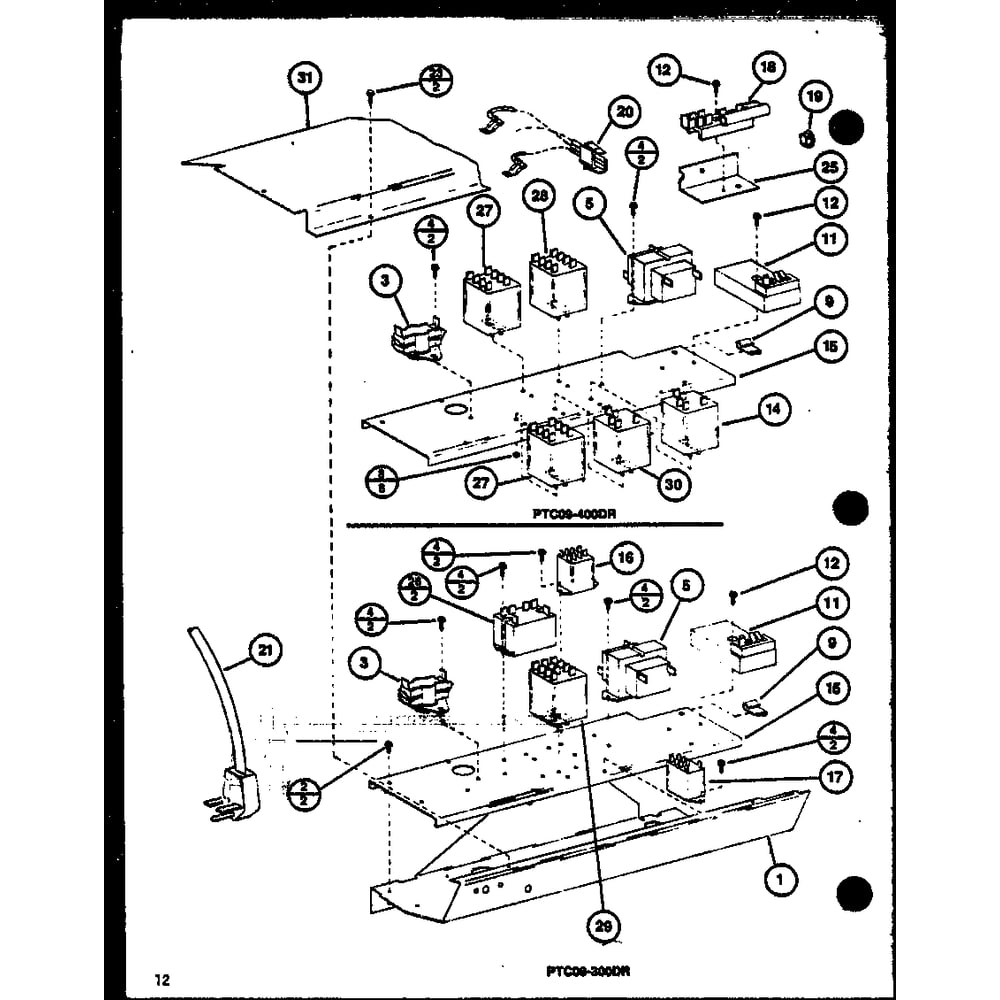 Diagram 2 Diagram and Parts List for PTC15300B P9913520R Amana Air Conditioner