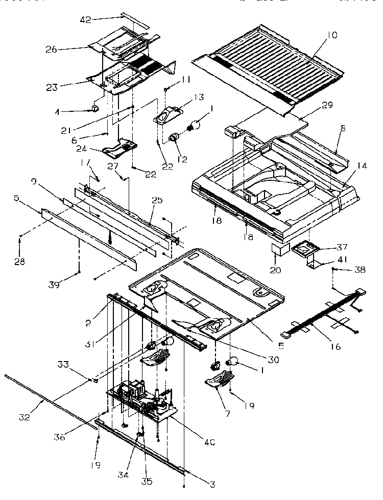 Section 5 Diagram and Parts List for TR21S4E-P1196104WE  Amana Refrigerator