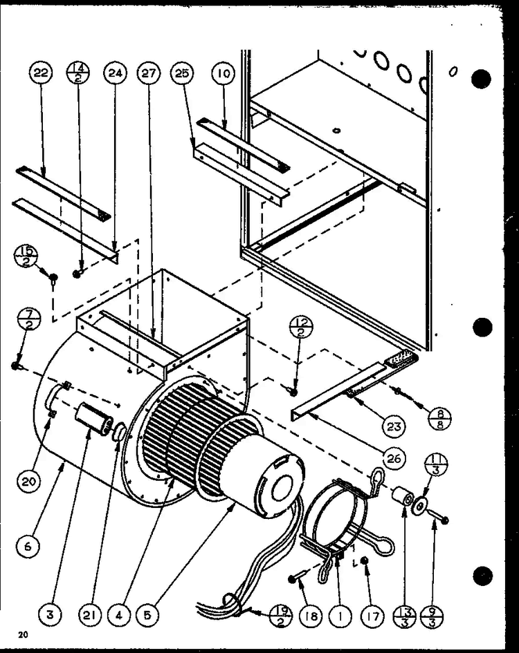 Section 1 Diagram and Parts List for GHI140A35 P6983108F Amana Heater