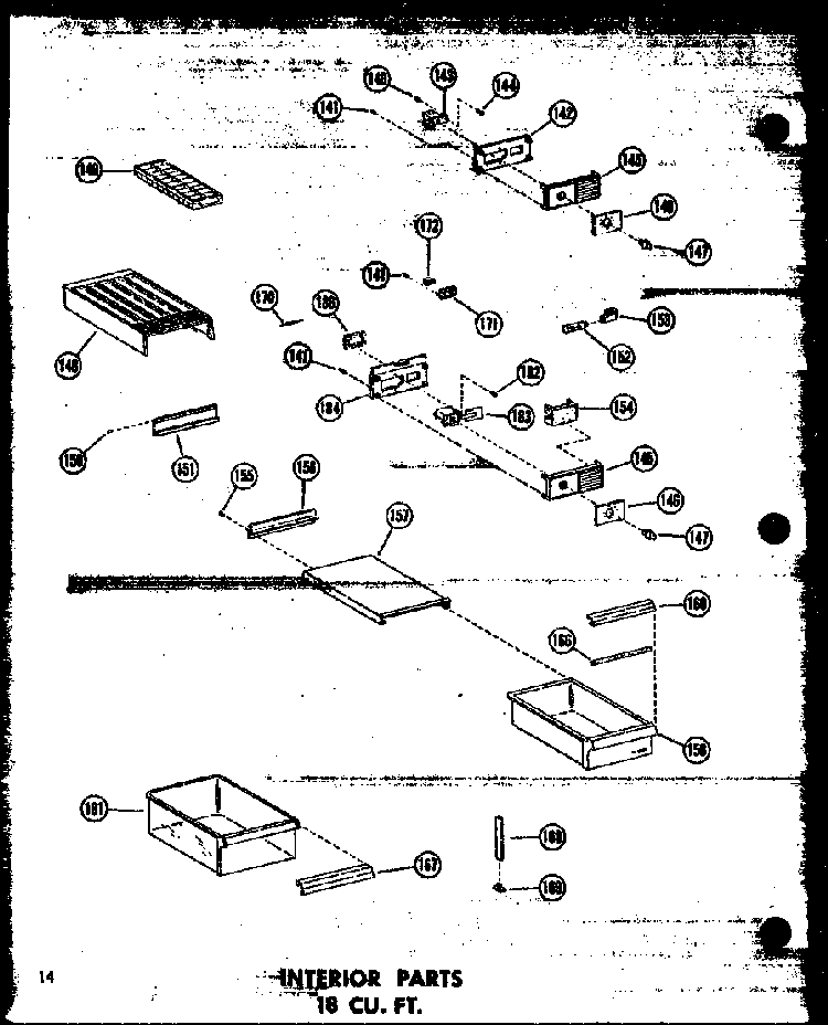 Section 10 Diagram and Parts List for TD20W-P60303-62W  Amana Refrigerator