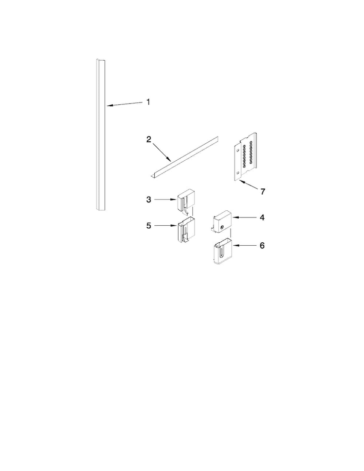 Accessory Parts Diagram and Parts List for JDD4000AWS3  Jenn-Air Dishwasher