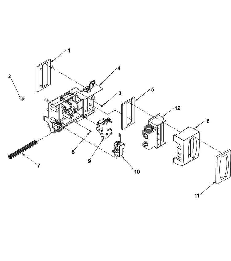 Controls Diagram and Parts List for ACD2232HRB0  Amana Refrigerator
