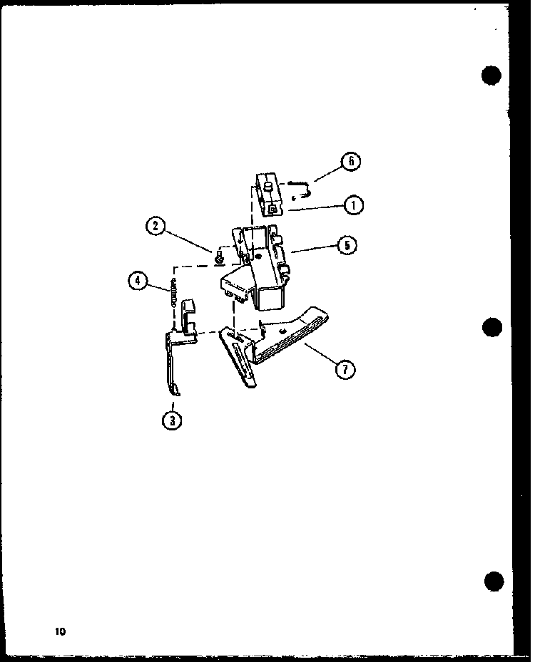 Section 10 Diagram and Parts List for CW9003W P1122805WW Amana Washer