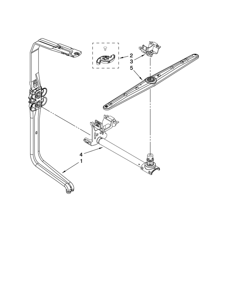 Upper Wash And Rinse Parts Diagram and Parts List for JDB3650AWF2  Jenn-Air Dishwasher