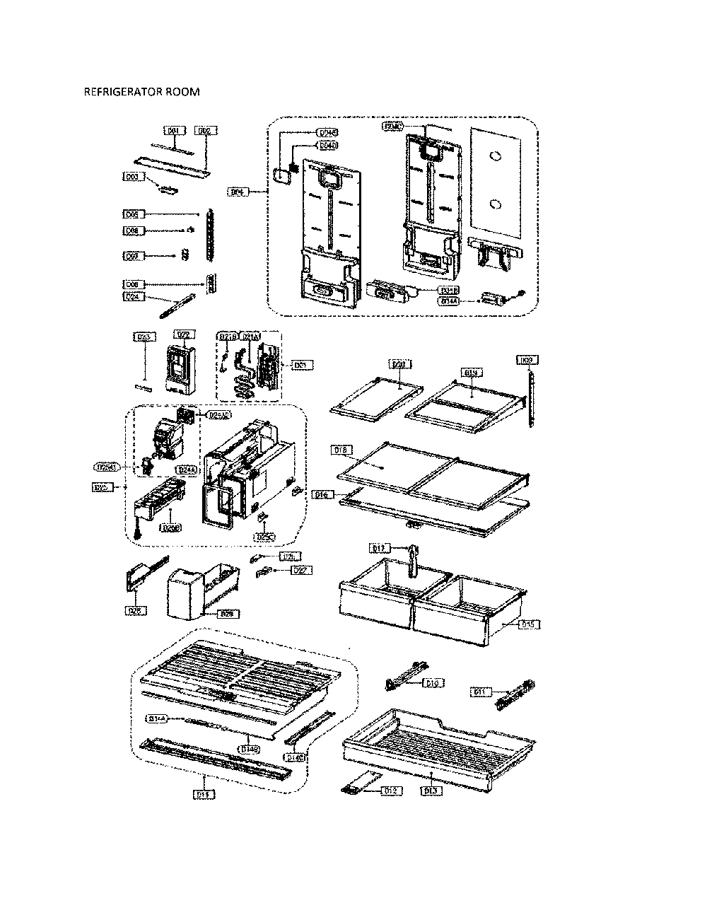 Refrigerator Parts Diagram and Parts List for 11173302910  Kenmore Refrigerator