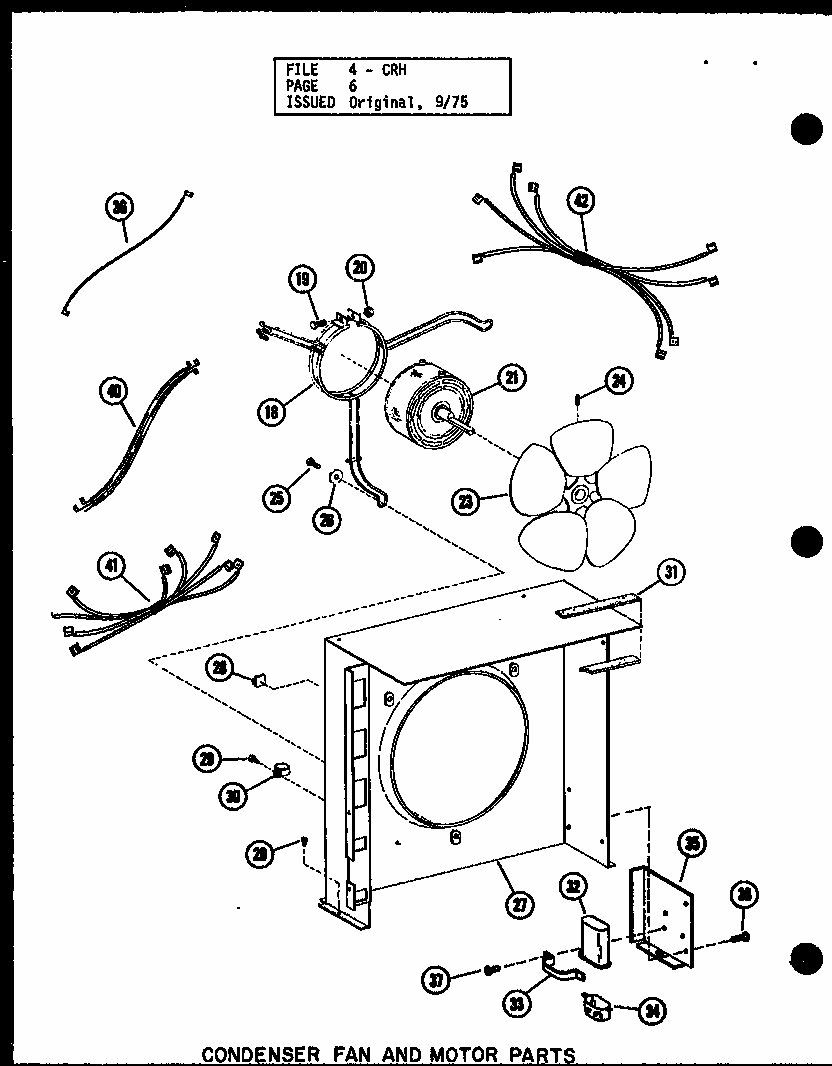 Condenser Fan And Motor Parts (crh3-1/p55200-20c) (crh215-1/p55200-19c) Diagram and Parts List for CRH5-1 P55200-25C Amana Air Conditioner