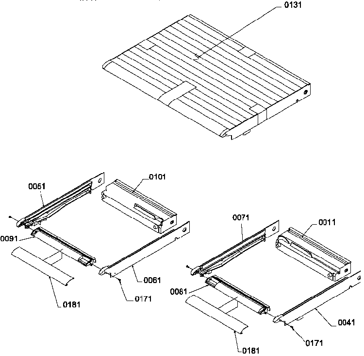 Crisper Assembly Diagram and Parts List for TLC16V-P1311801WW  Amana Refrigerator